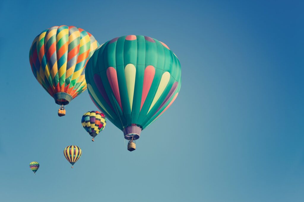 Hot air balloons